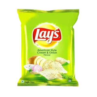 lays american cream & onion chips 50gm