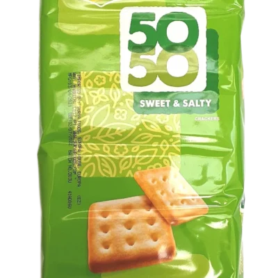 britannia 50 50 sweet & salty biscuits family pack 6 x 62gm
