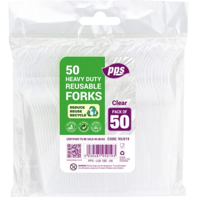 pps plastic forks 50pcs