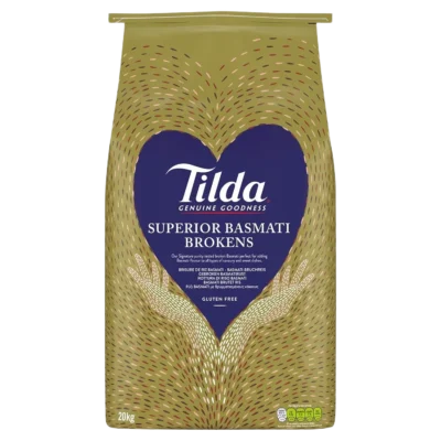 tilda broken basmati rice 20kg