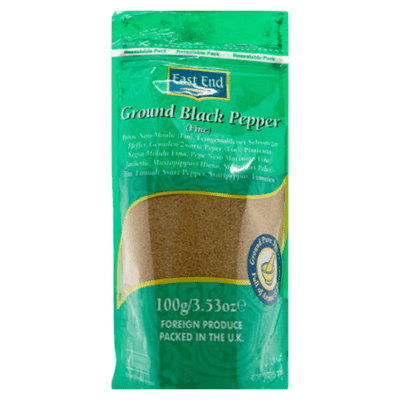 east end ground black pepper fine 100gm