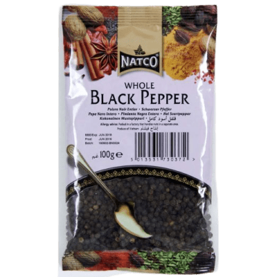 natco black pepper whole 100gm