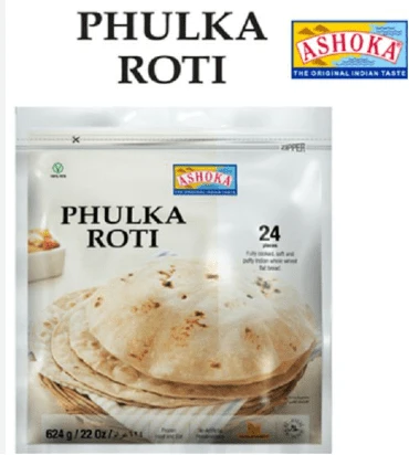 ashoka phulka roti (24 pieces) 624g ashoka phulka roti (24 pieces) 624g