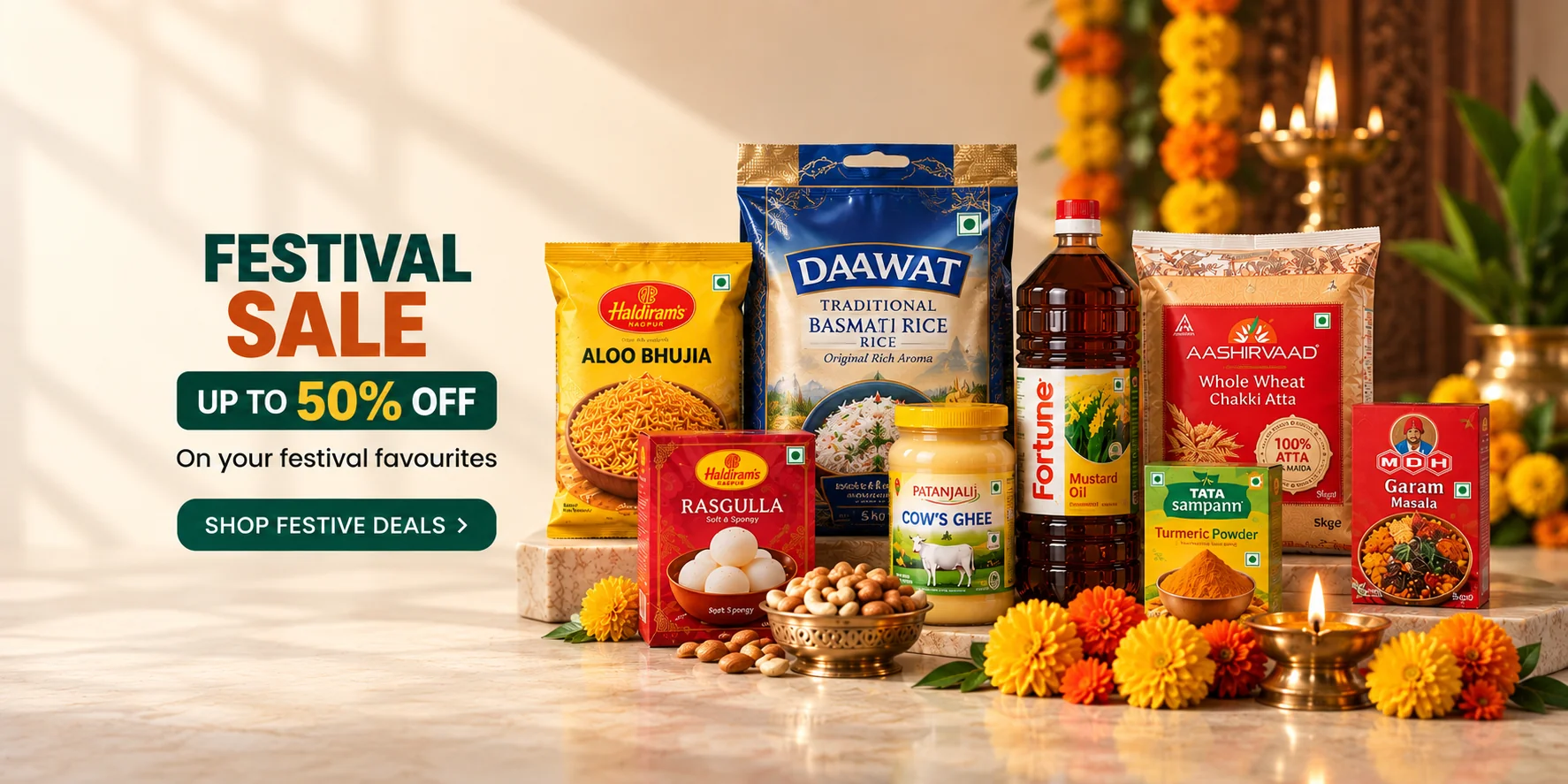 Festival Sale — up to 50% off your festival favourites.